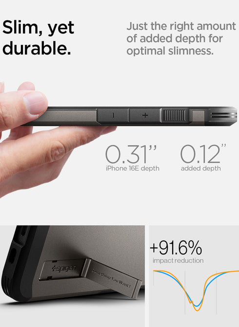 Spigen iPhone 16e Case Tough Armor MAGFIT (AI)